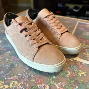 Frye Leather Sneakers in Light Blush